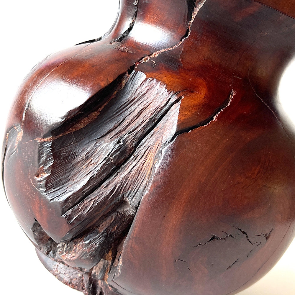 decorative wooden vase