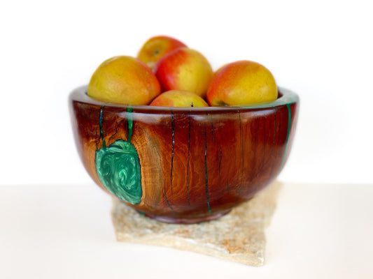 Decorative and Handcrafted Manzanita Bowl 11"H x 6.25"Dia